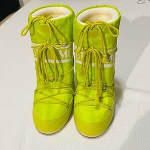 Moon Boot Icon Nylon Lime Cyber Green Snow Boots